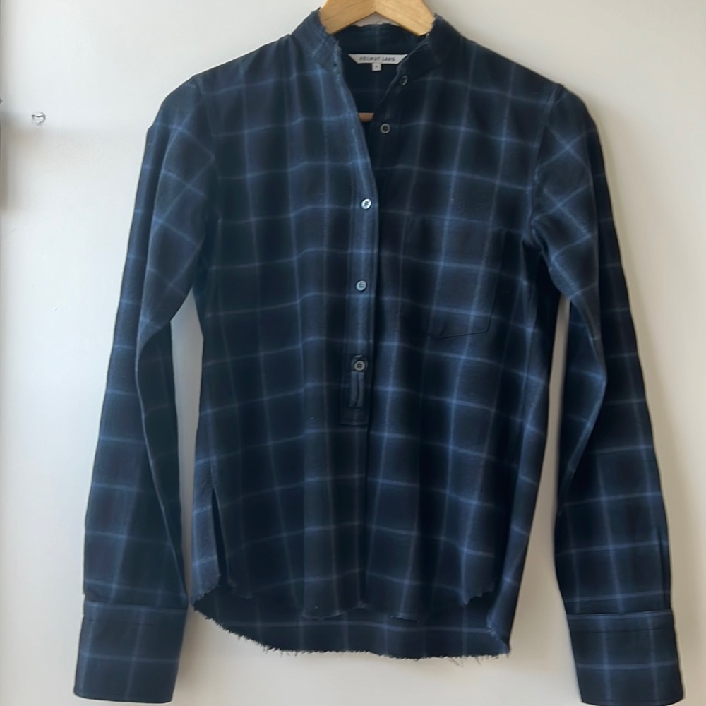 Helmut Lang flannel blouse. Like new condition